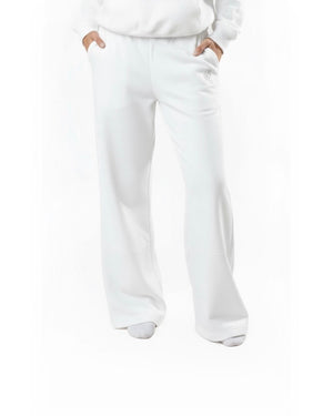 White Openleg Jogger