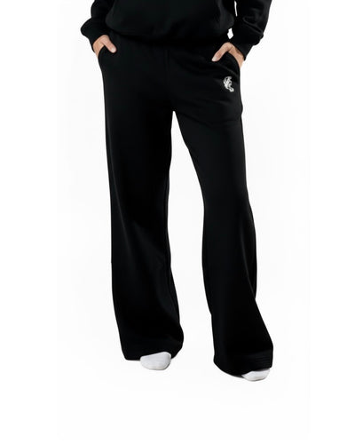 Black Openleg Jogger