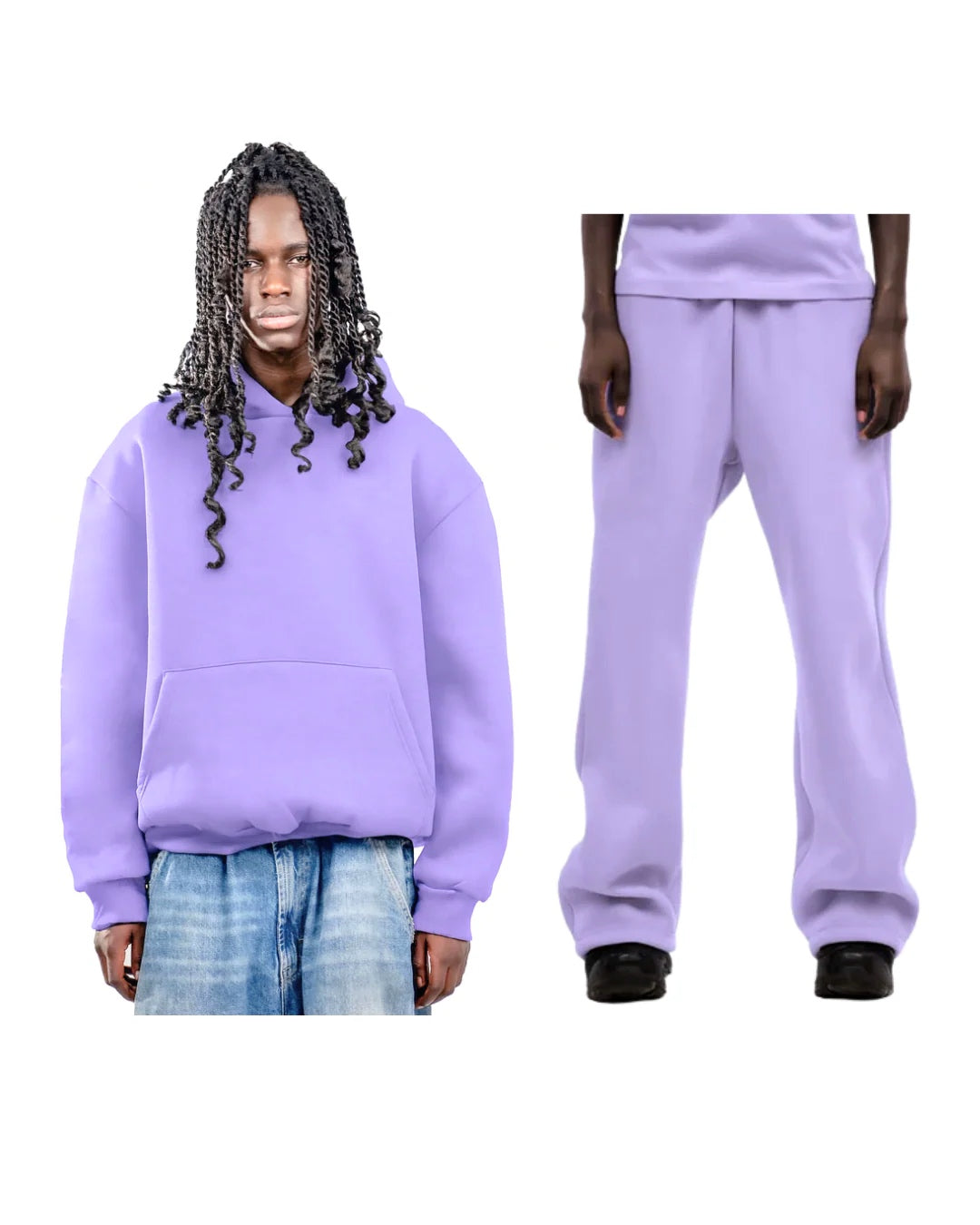 No Logo Tracksuit Lilla Full Set