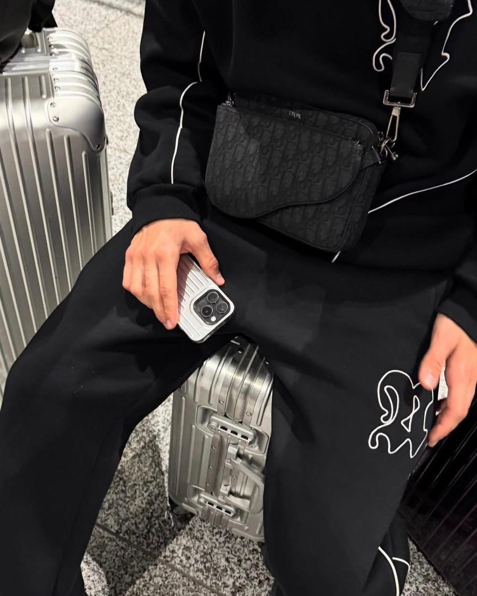 Black White N Hoodie