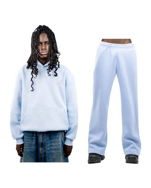 No Logo Babyblue Tracksuit Full Set